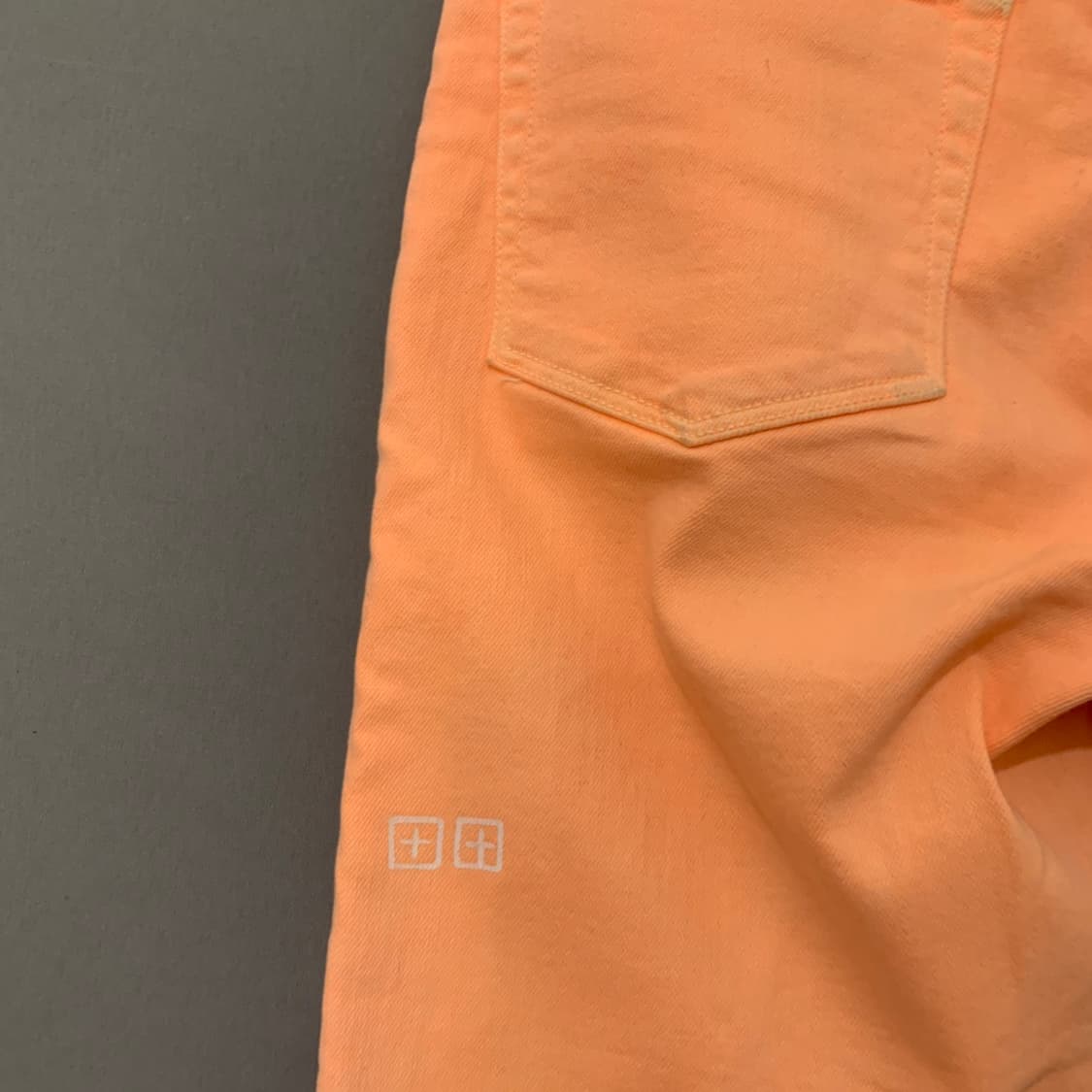 28인치 KSUBI 수비 스프레이 온 지퍼 스판 핑크 데님 청바지 상품이미지4