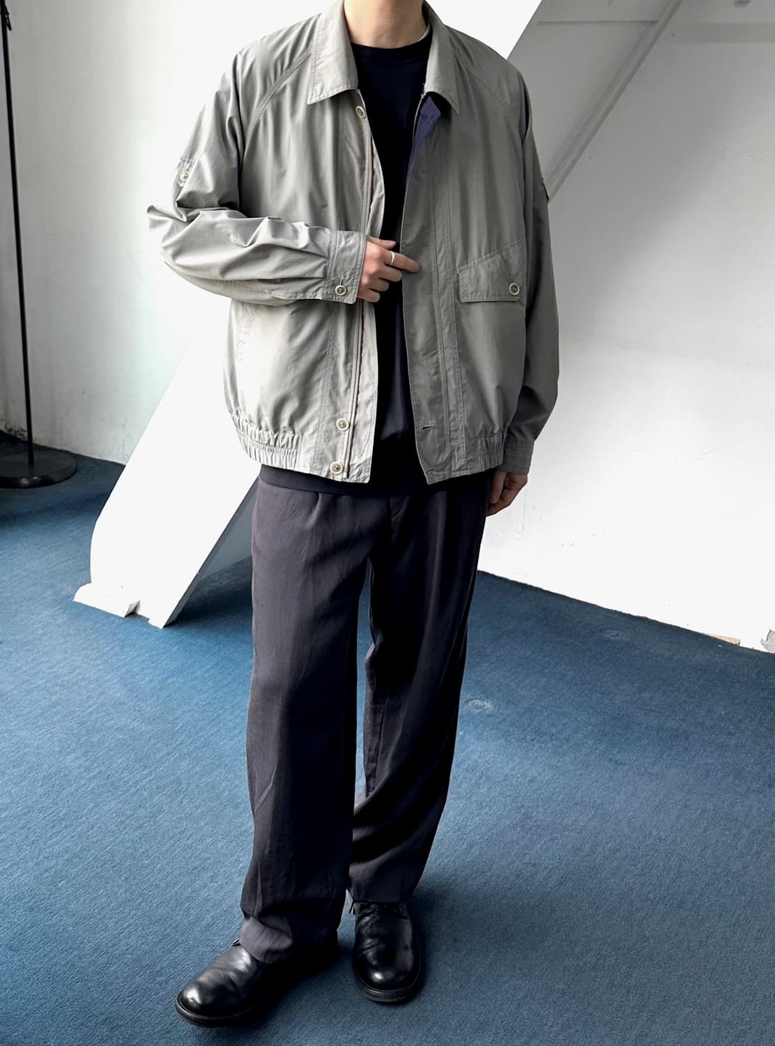 High count fabric design blouson 상품이미지8