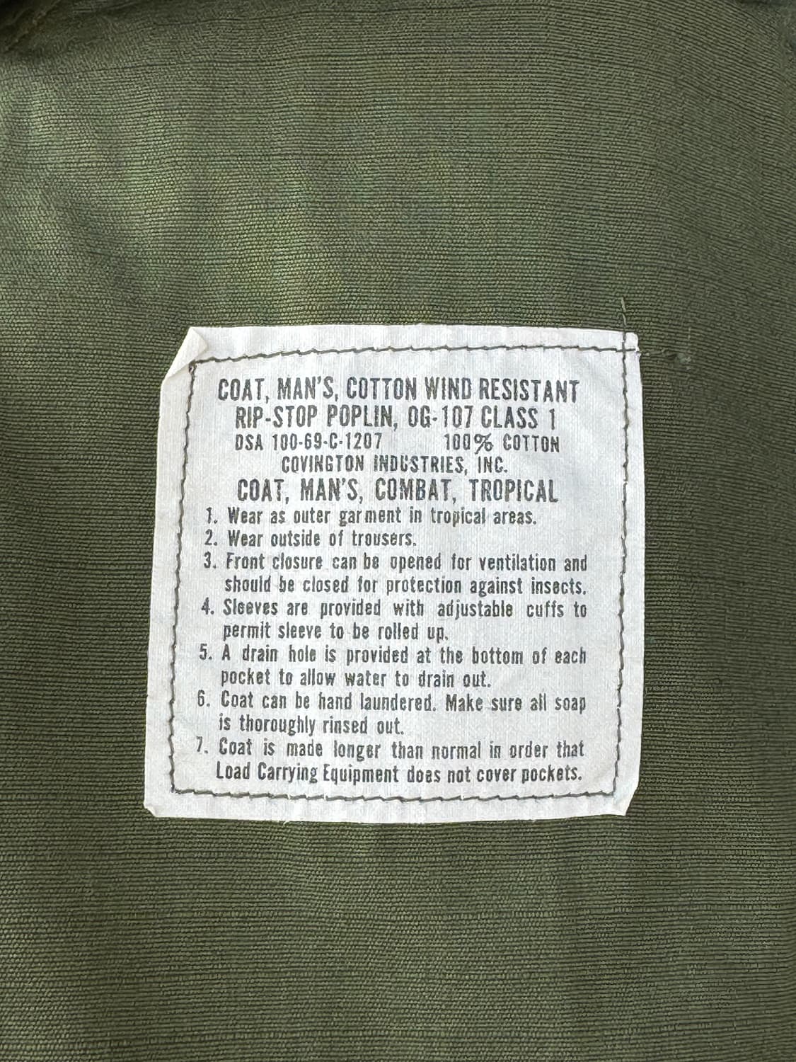 미사용) 60s 미군 오리지널 정글퍼티그 자켓 (XL) 상품이미지5
