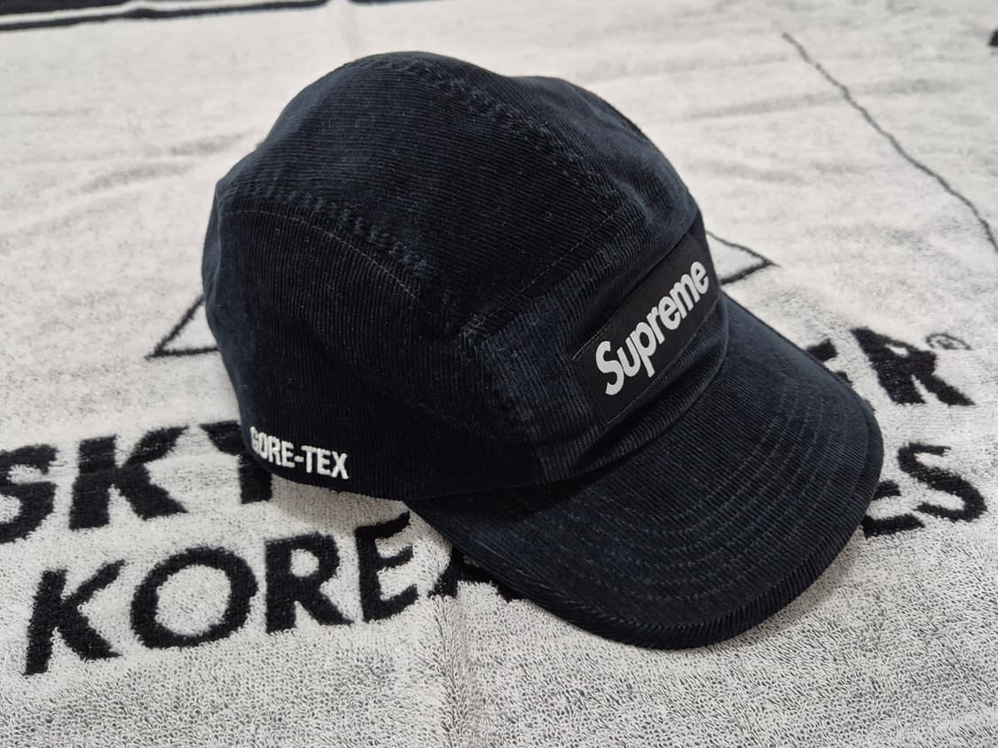 (os) 슈프림 고어텍스 코듀로이 캠프캡 블랙 모자 상품이미지1