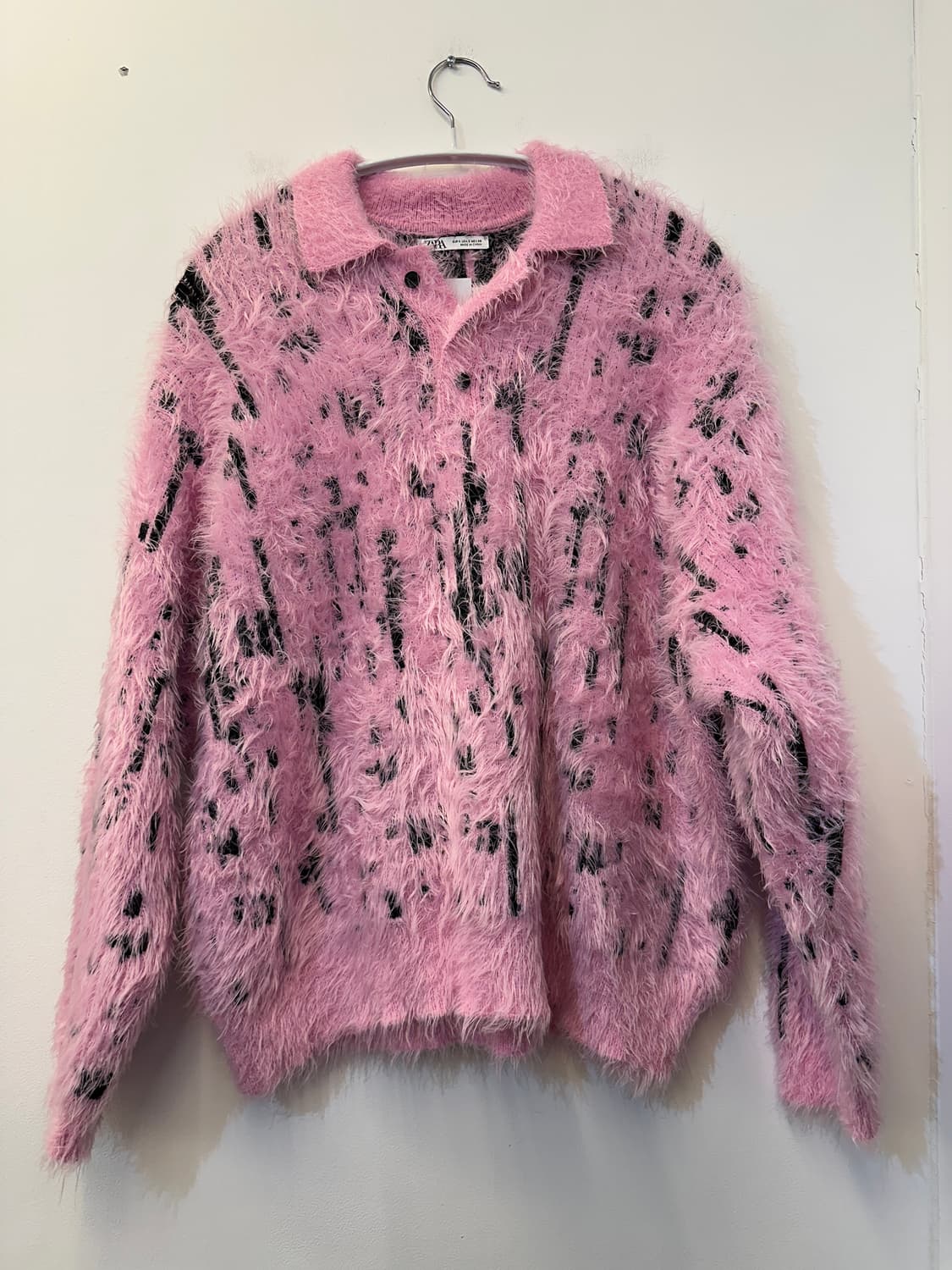 S) 자라 핑크 앙고라 스타일 니트 상품이미지1