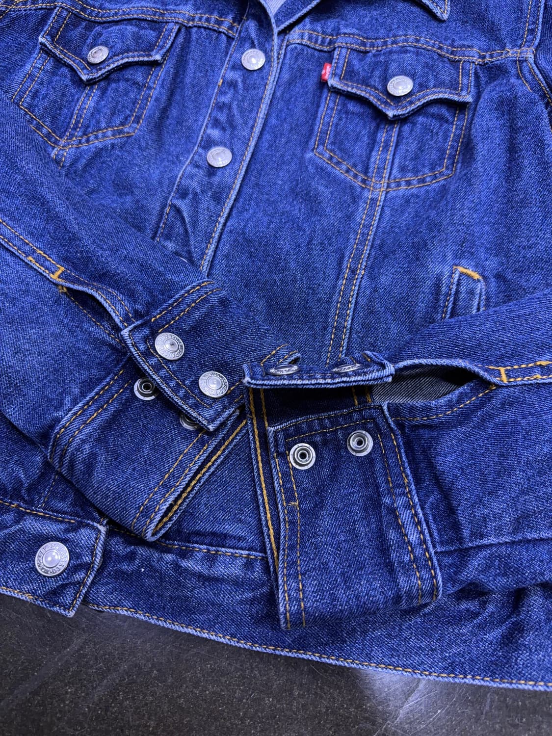 리바이스 00's 빈티지 워싱 우먼스 데님 트러커 자켓 L 상품이미지8