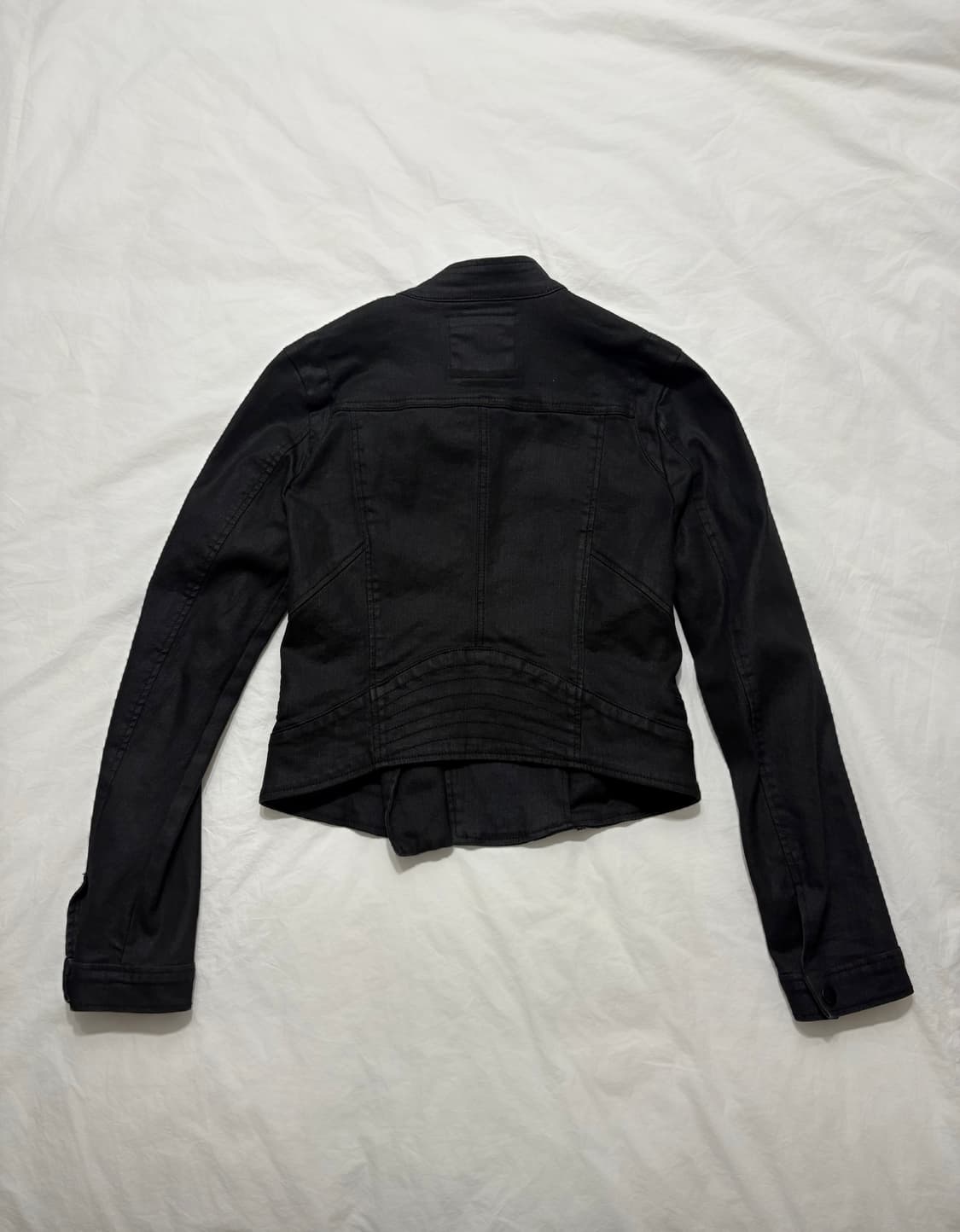 빈티지 블랙 데님 라이더 자켓 상품이미지2