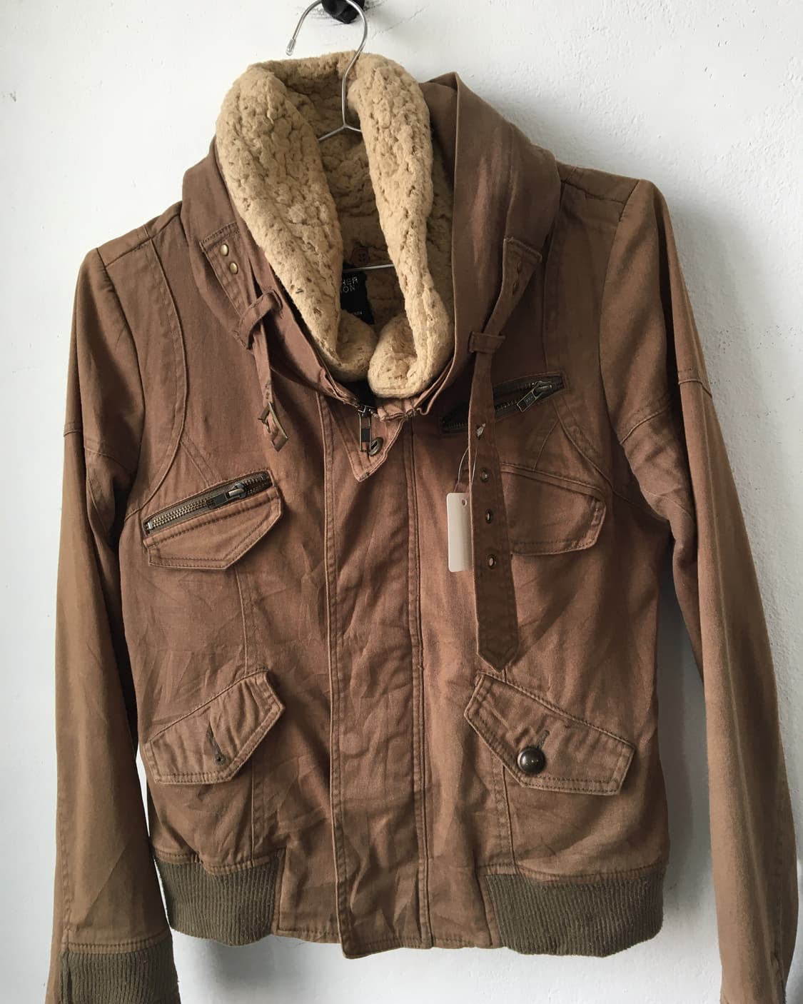 High neck belted jacket 상품이미지5