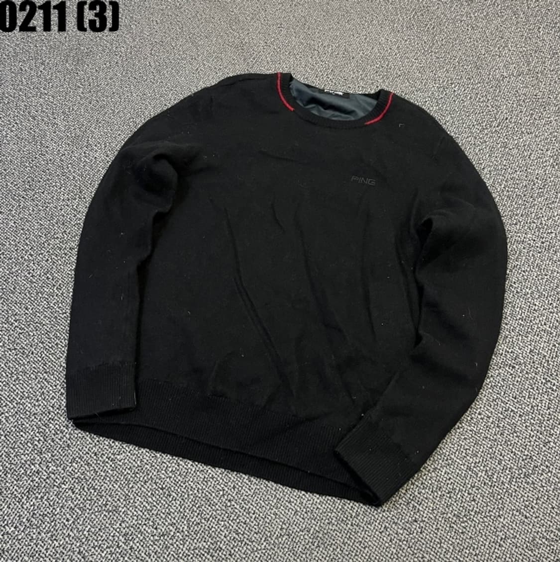 핑 플리스 니트 스웨터 상품이미지1