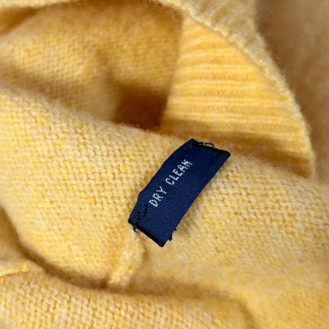 폴로 병아리 옐로 램스울 노랑색 니트 XL 상품이미지7