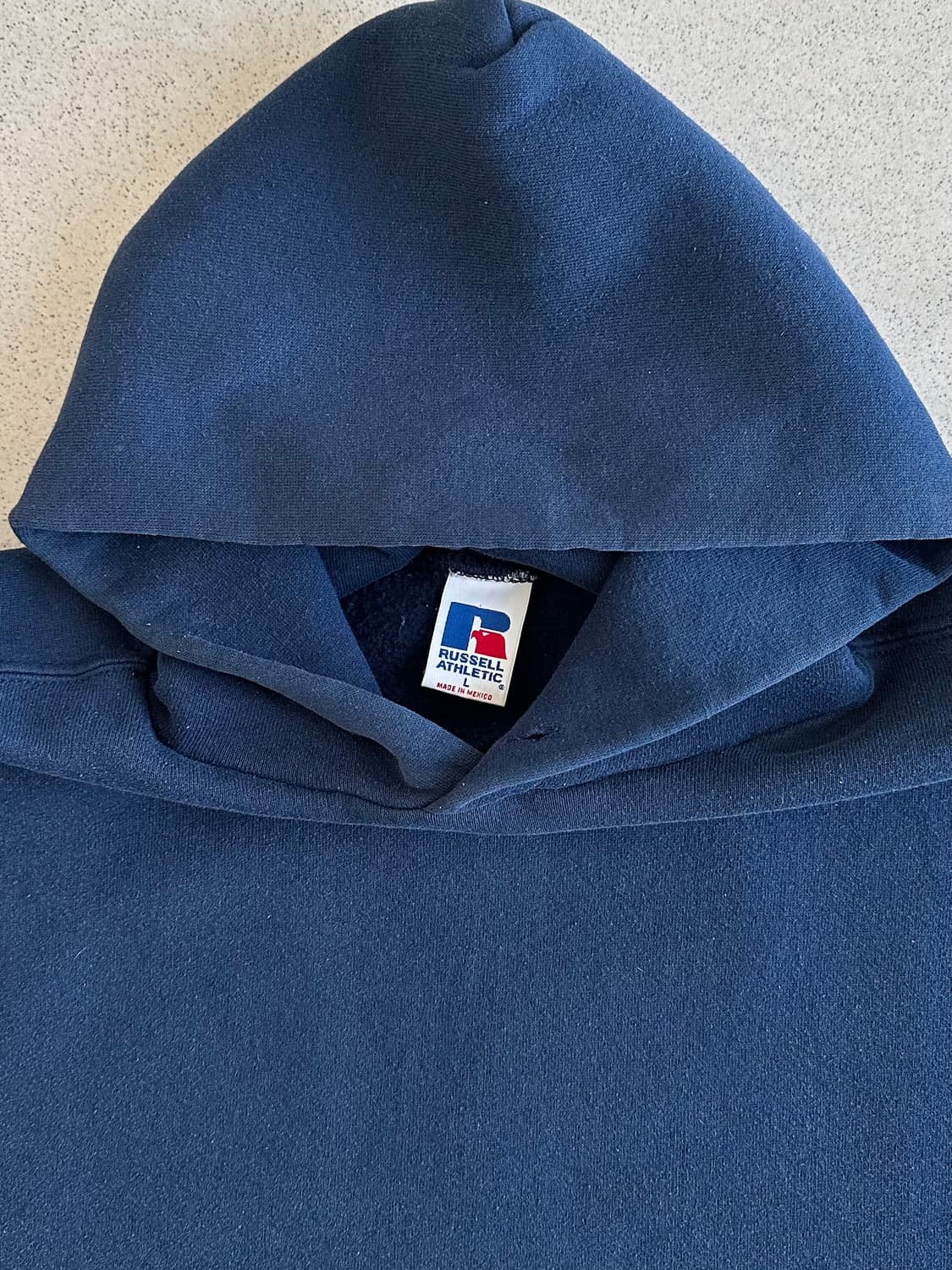 90s 빈티지 러셀 후드 네이비 L 상품이미지7