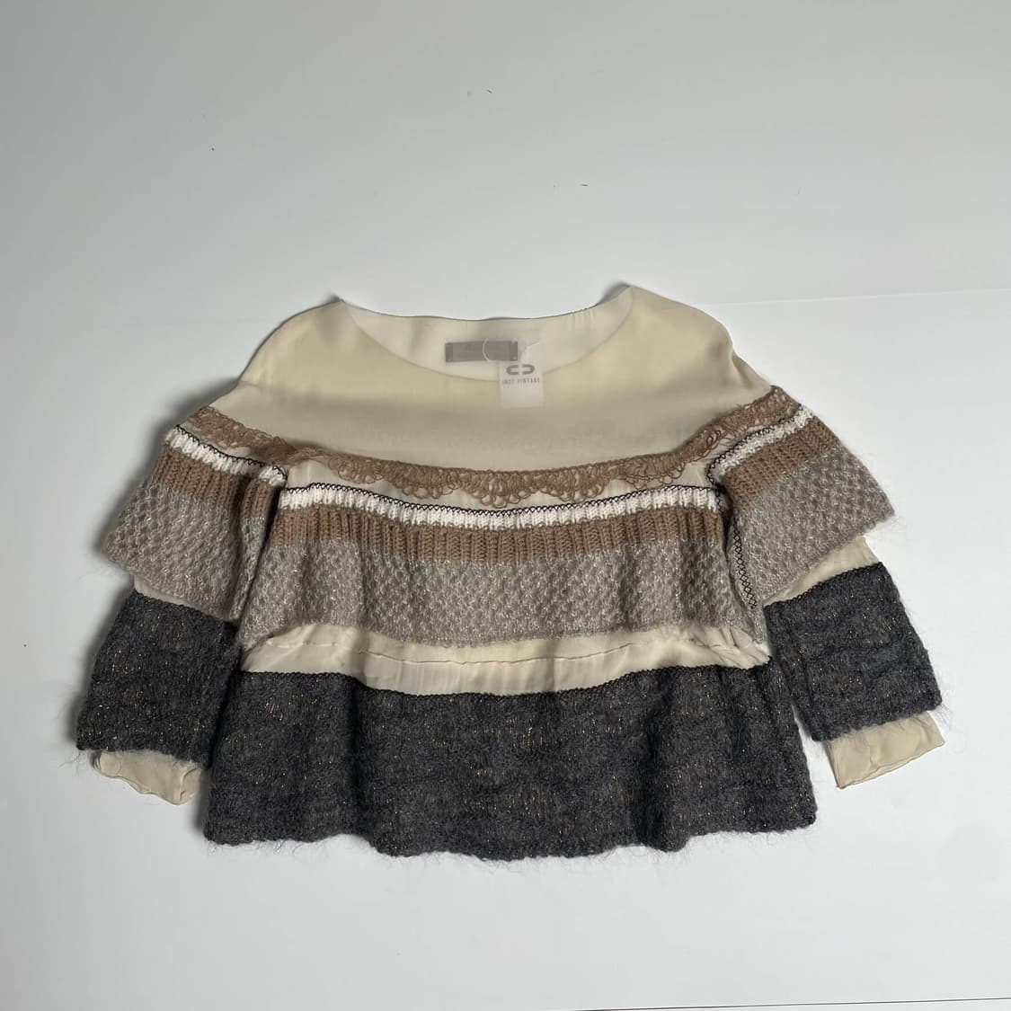 Kristina ti 멀티 레이어 실크 모헤어 니트 (italy)   상품이미지5