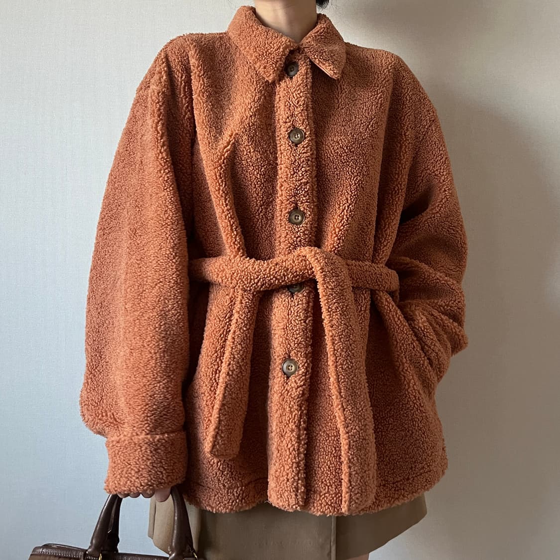 UNIQLO U Belted Fleece Jacket 상품이미지1