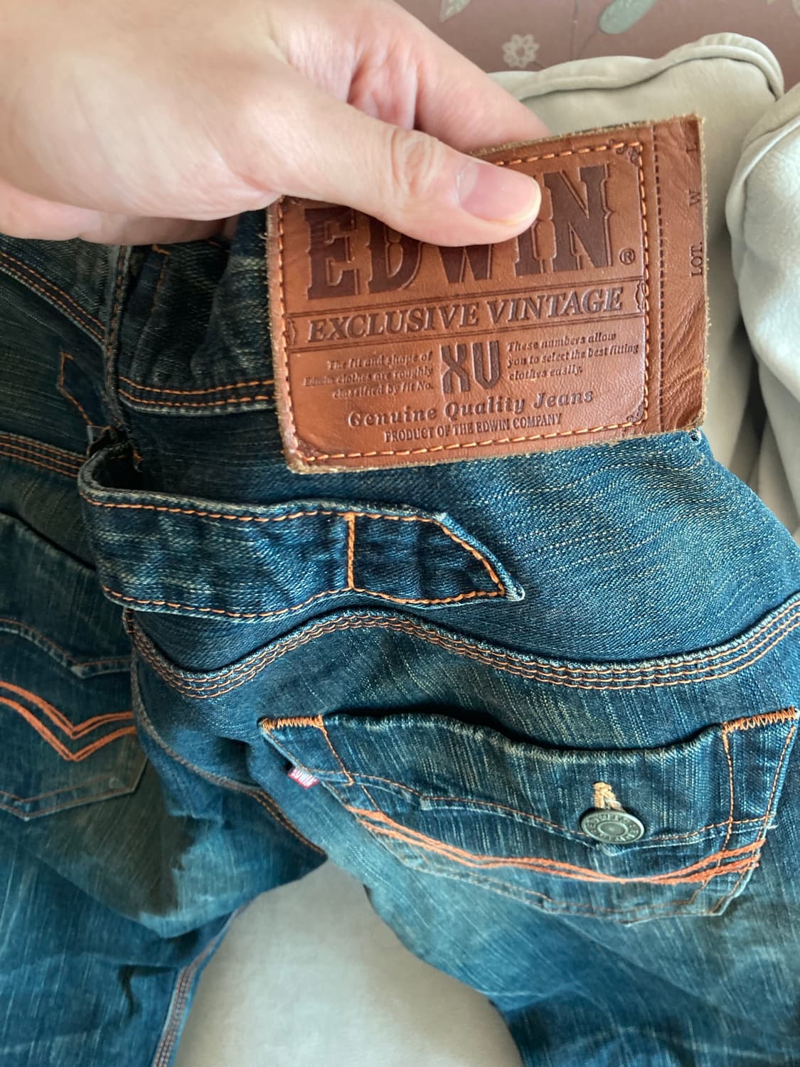 에드윈 센치백 데님 부츠컷팬츠 상품이미지3