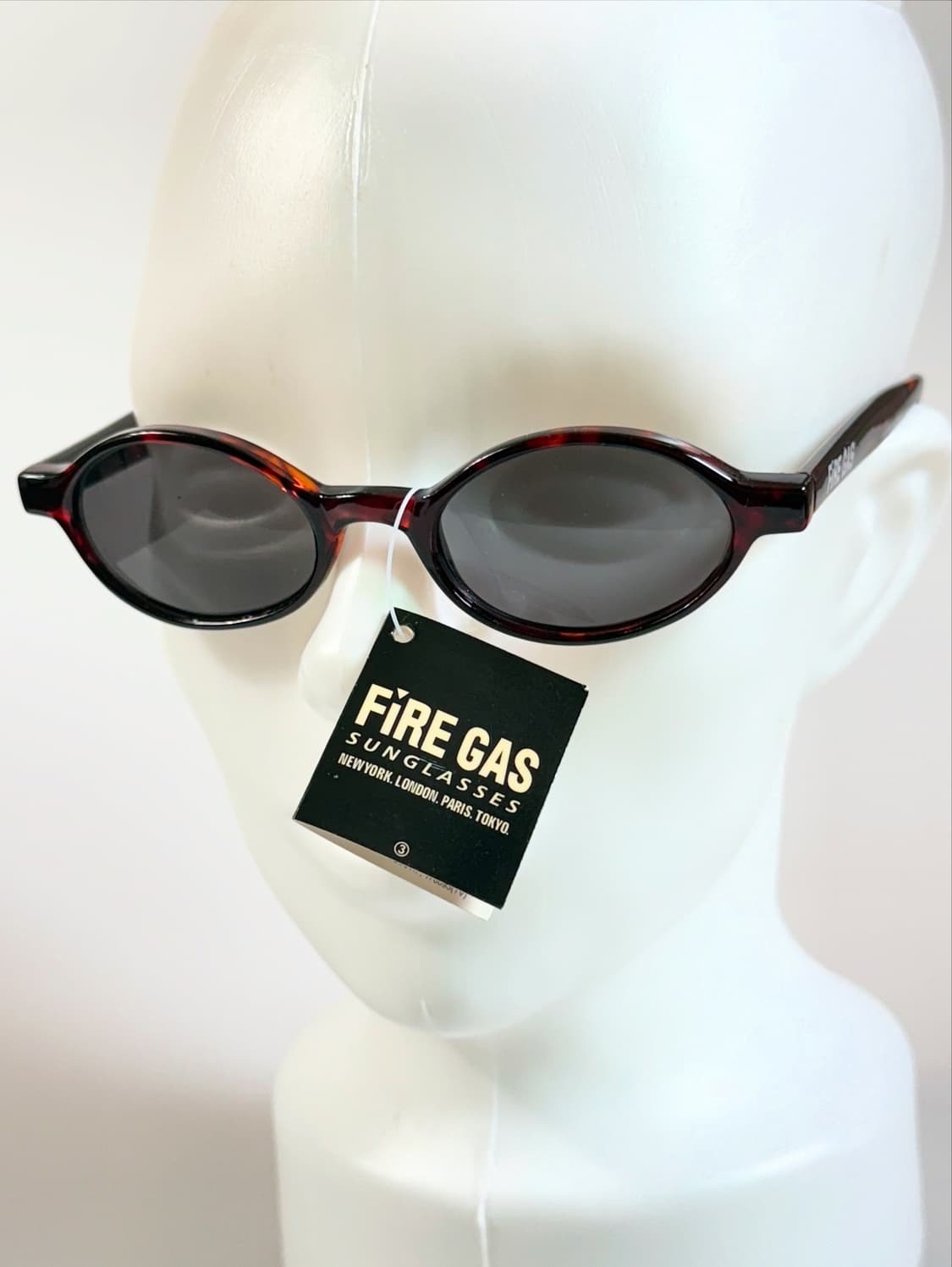 90s FIRE GAS 레오파드 볼드 라운드 빈티지 선글라스 상품이미지8