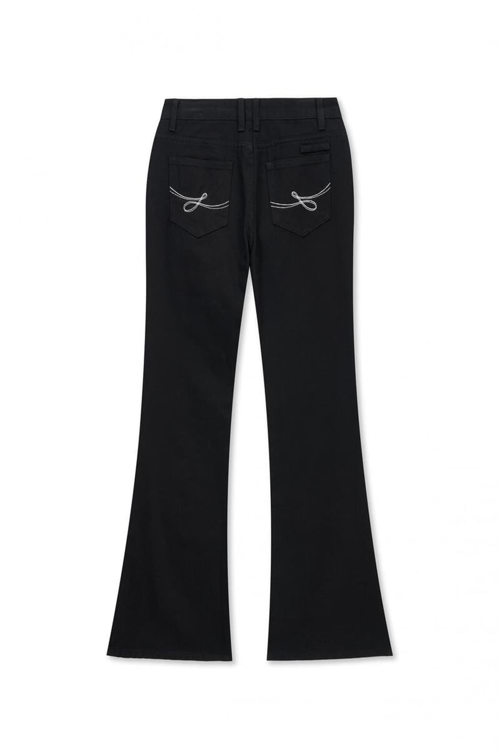 헬레네파리스 로우라이즈 페이디드 워싱 부츠컷 팬츠 [블랙] 상품이미지3