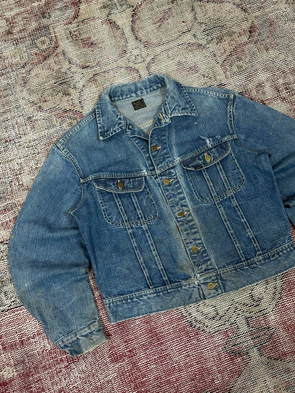 60's OG Lee 리 101J 데님 자켓 리 청자켓 상품이미지5