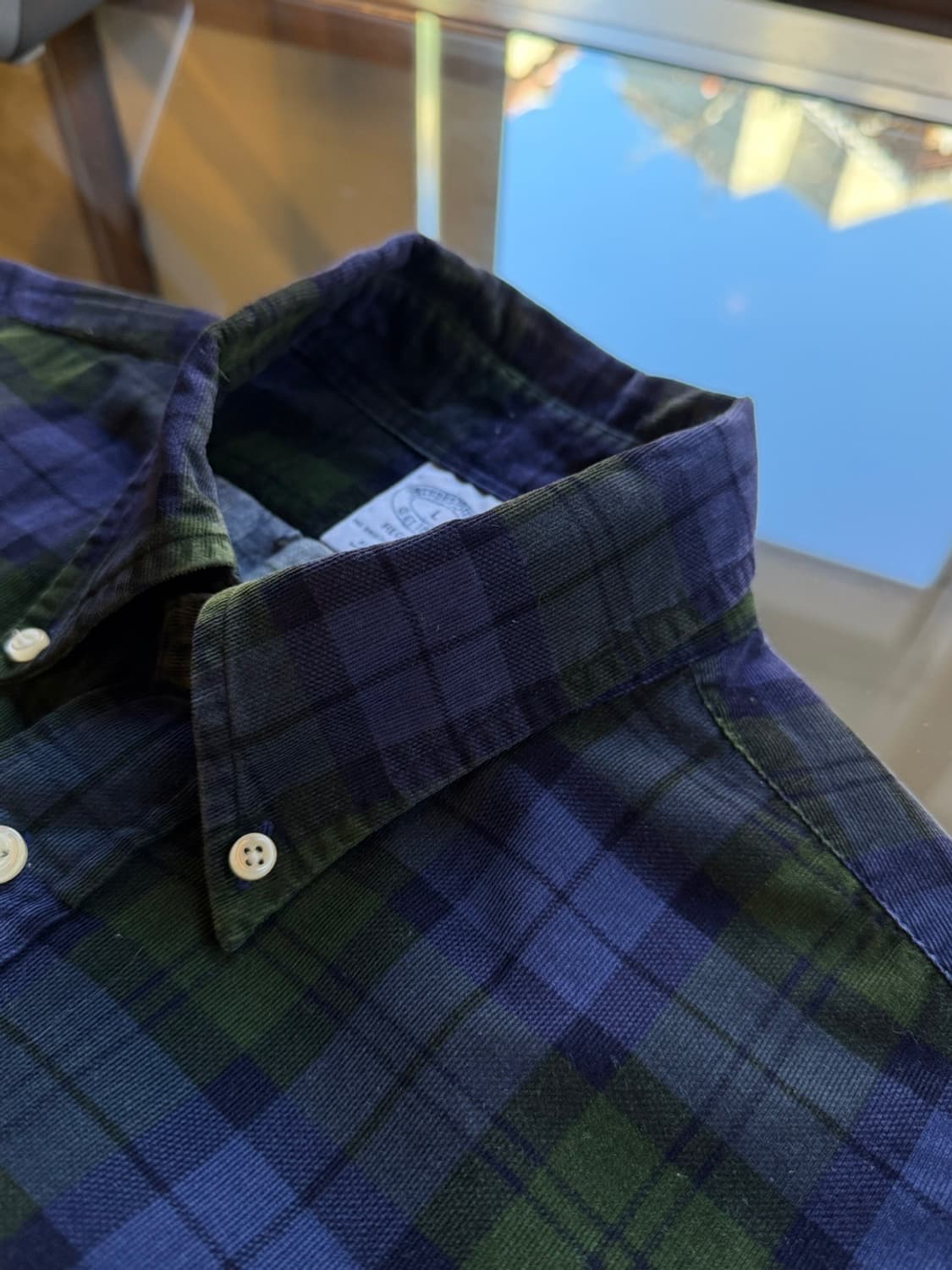 브룩스 브라더스 블랙와치 코듀로이 셔츠 100 상품이미지8