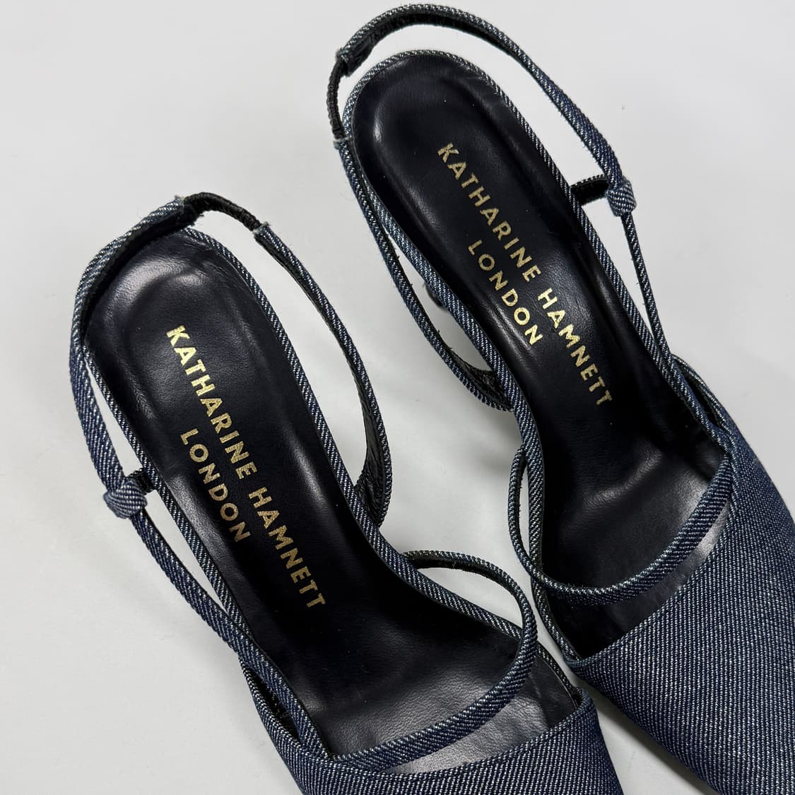 Katharine Hamnett glitter denim pumps 상품이미지3