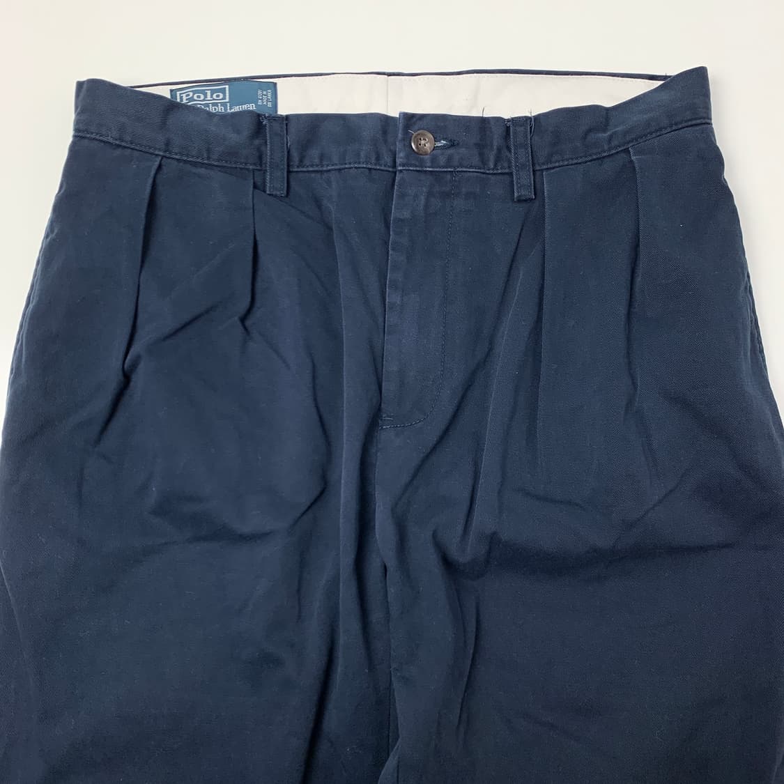 [32/정품] 폴로 랄프로렌 투턱 네이비 남성 치노팬츠
 상품이미지2