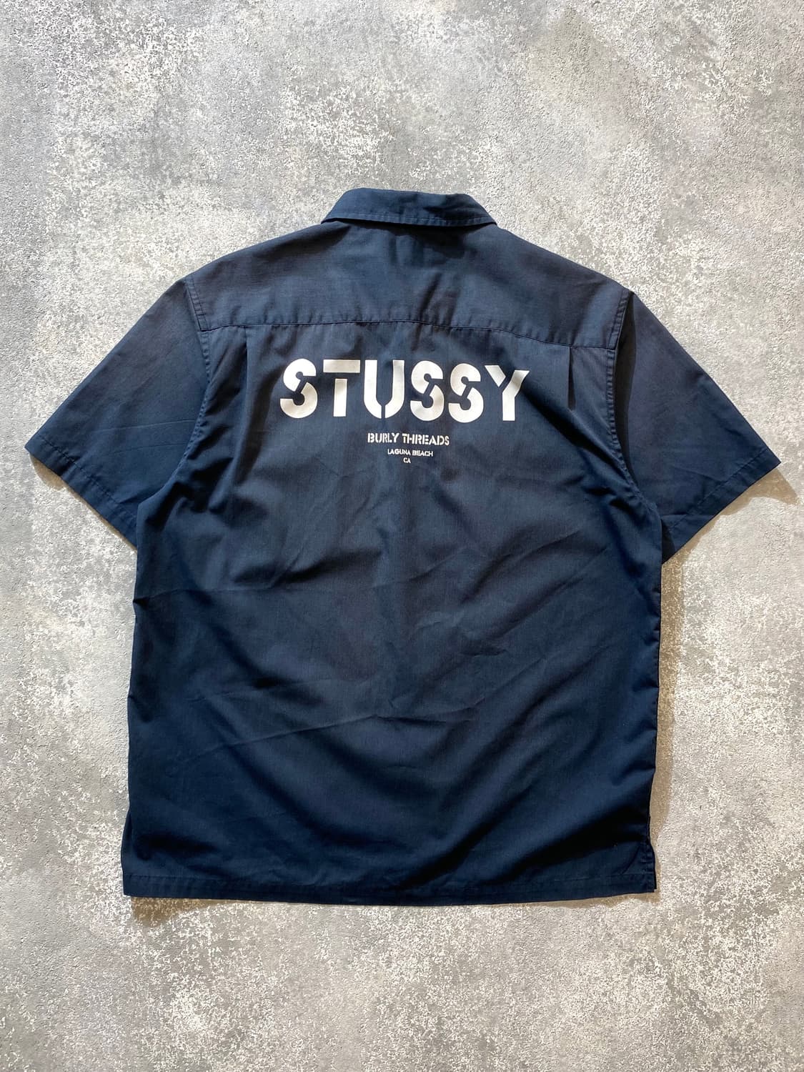 [L] Stussy 스투시 썬 페이드 빈티지 밀리터리 반팔셔츠 상품이미지4