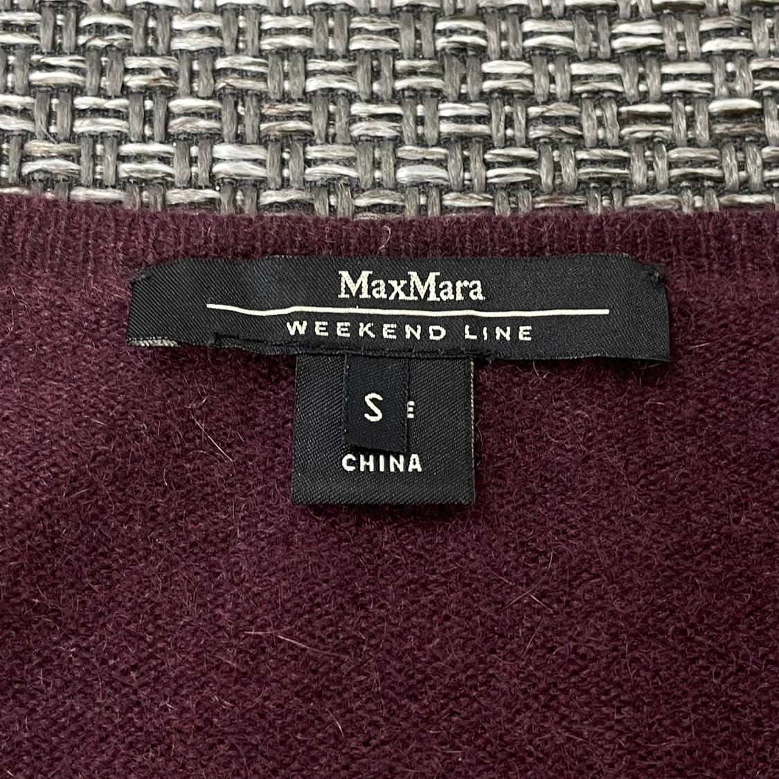 막스마라 레드핑크 아가일 코사쥬 캐시미어 니트 상품이미지4