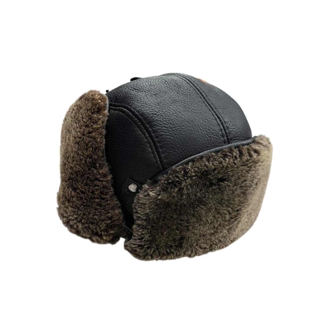 빈티지 뽀글이 가죽 군밤모자 상품이미지6