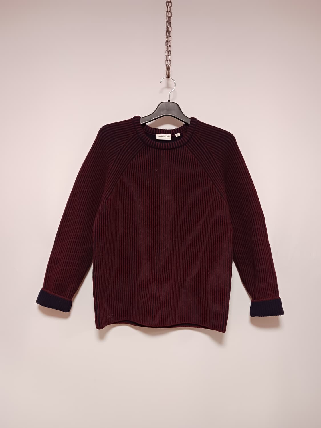 라코스테 모헤어 배색 니트 상품이미지1