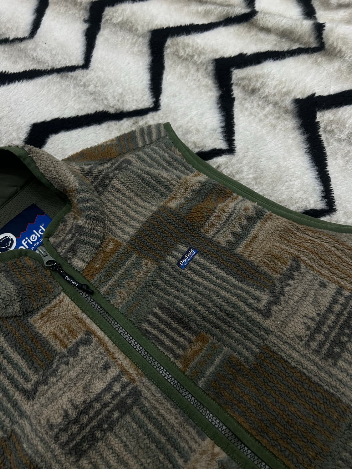 [L]펜필드 패턴 플리스 조끼 상품이미지1