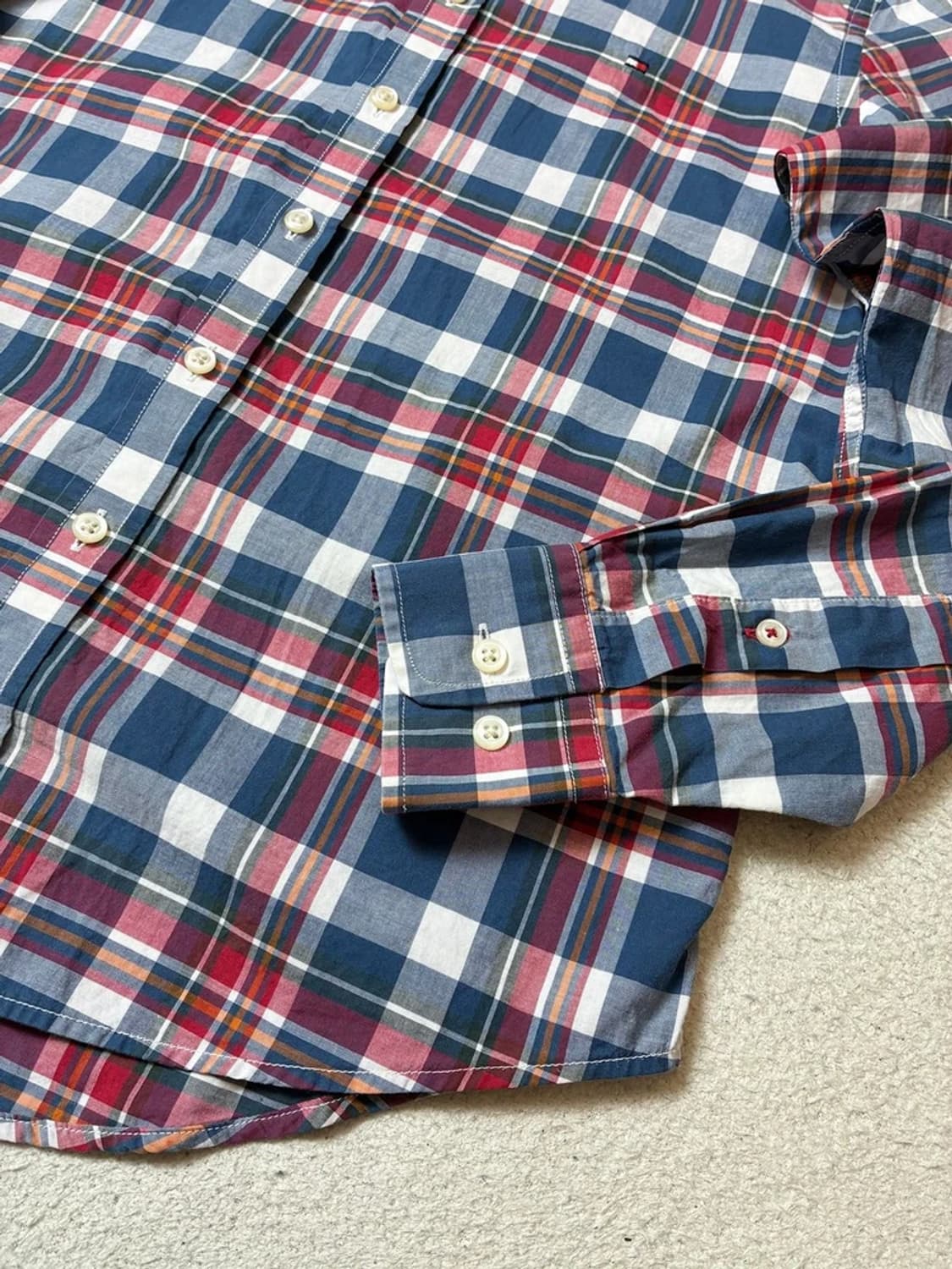 타미힐피거 00's Y2K 컨트리 체크 셔츠 PN8065 상품이미지5