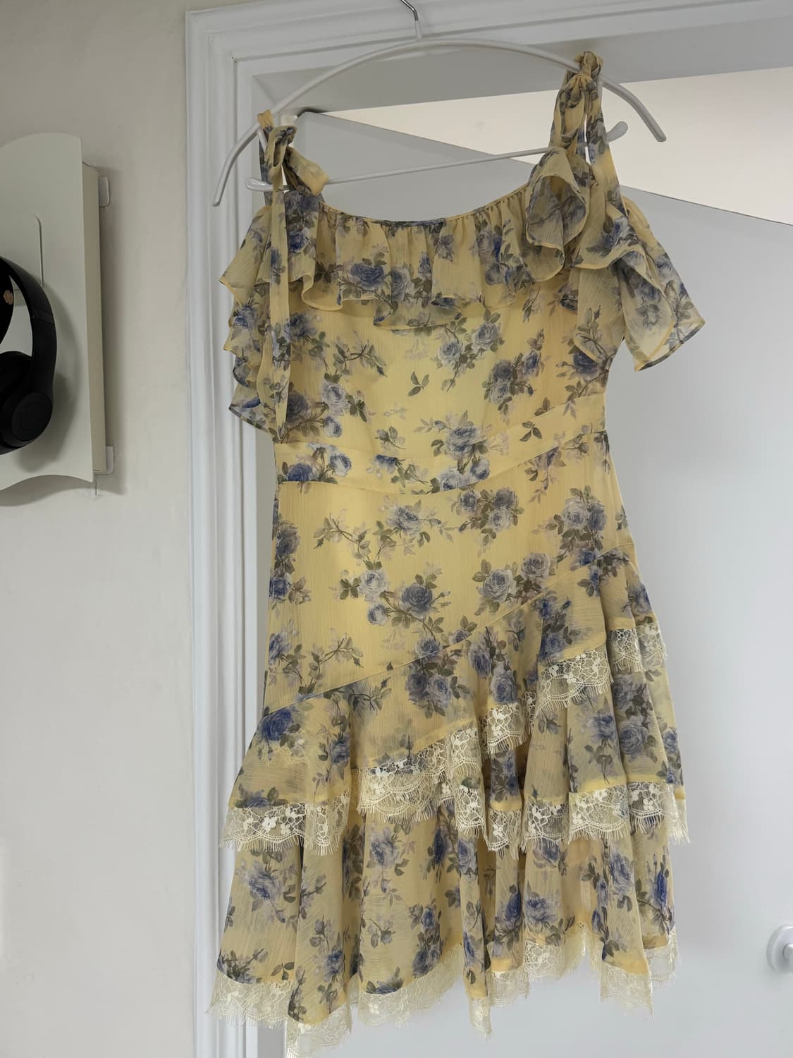 밀크코코아 자체제작 오프숄더 플라워 미니 원피스 S 상품이미지4