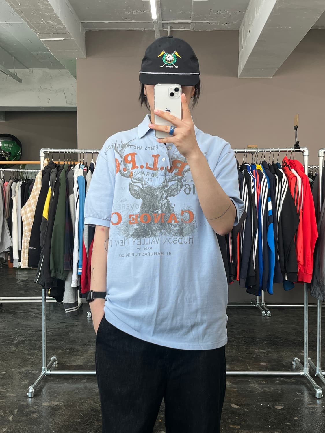 폴로 랄프로렌 프린팅 카라 반팔 티셔츠  상품이미지1