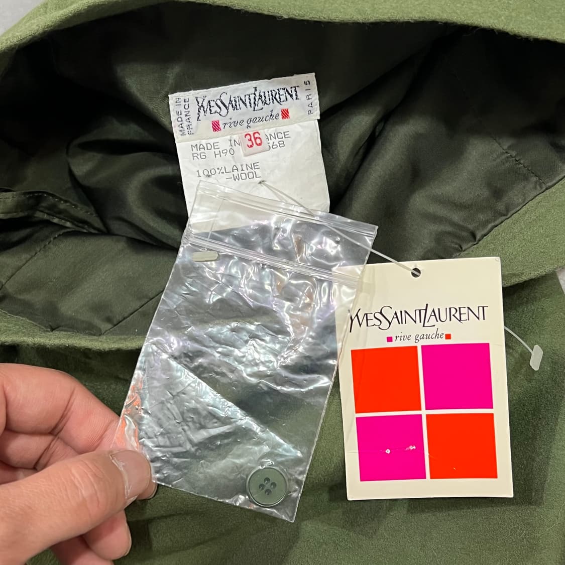  입생로랑 데드스탁 울 미디 스커트 y16404 상품이미지5