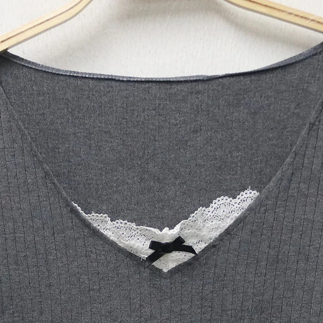 DAZY  딥 브이넥 레이어드 티셔츠 61747 상품이미지3