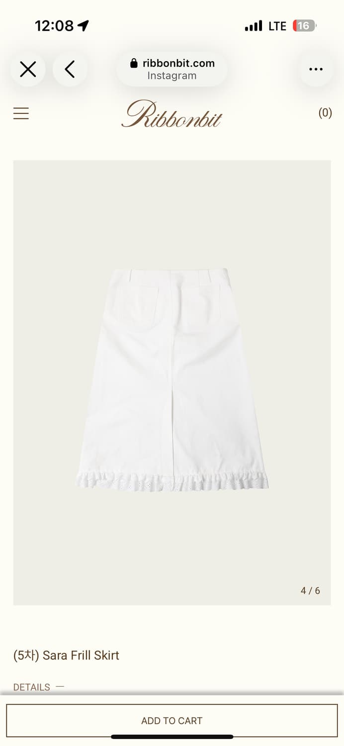 Ribbonbit sara frill skirt (M) 상품이미지1
