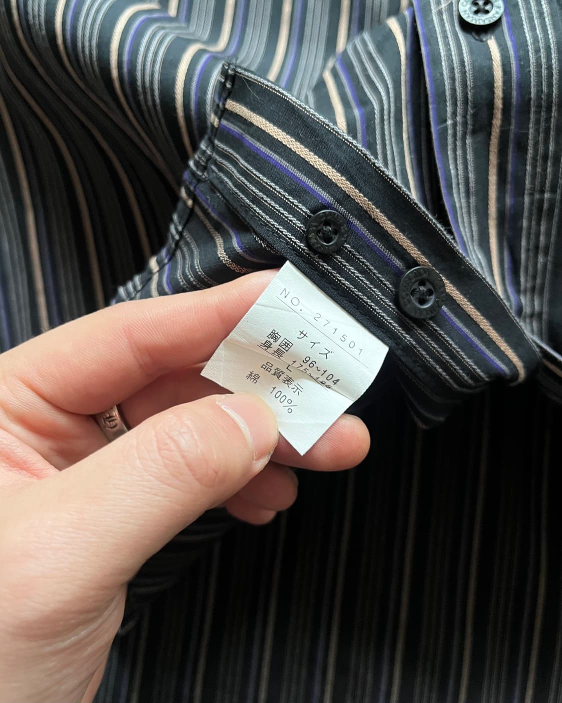 90-00s KANSAI YAMAMOTO Old Stripe Shirt 상품이미지6