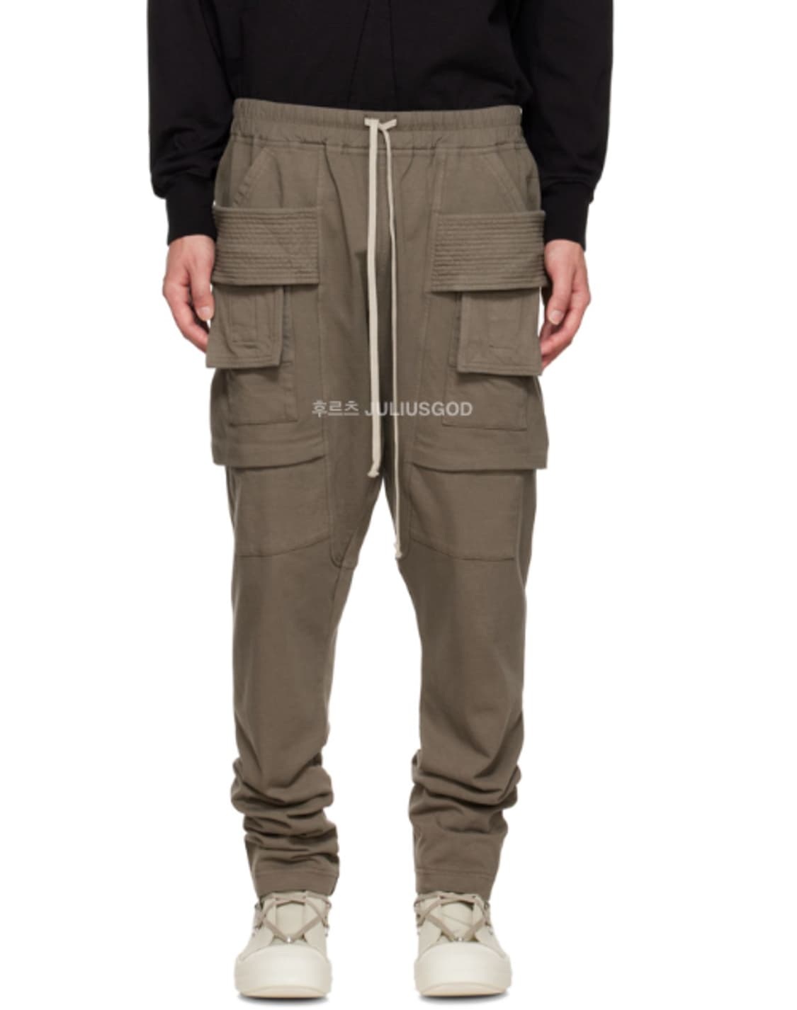 [32/새제품] RICK OWENS 릭오웬스 태권도 크리치 카고 바지 상품이미지4