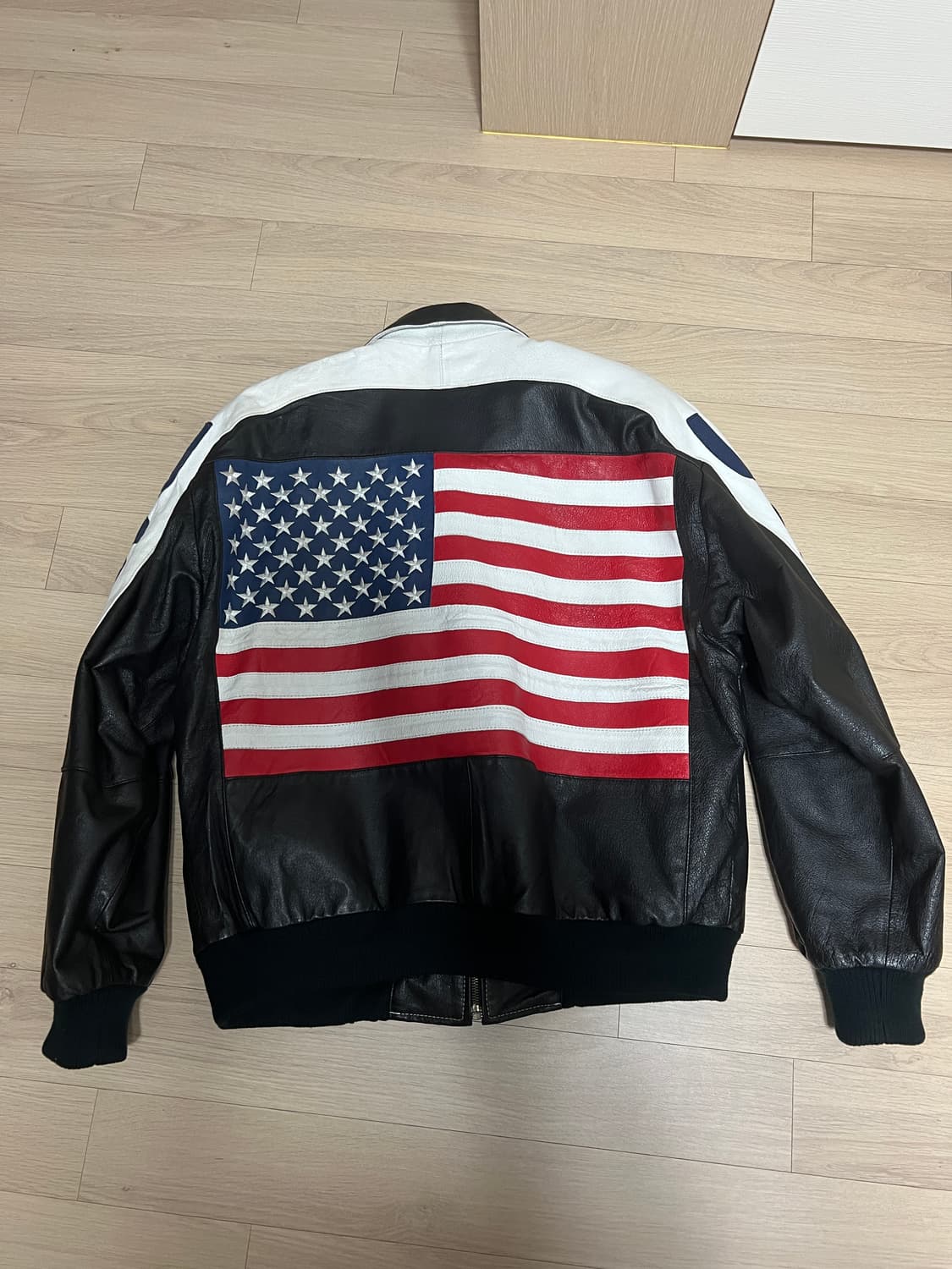 [L] 리얼레더 바시티자켓 상품이미지2