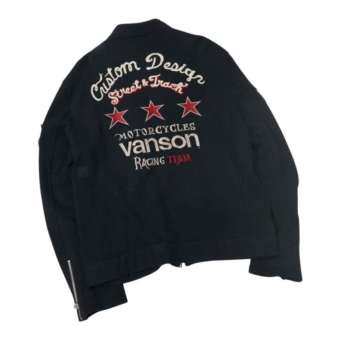VANSON 밴슨 빈티지 멀티 패치 레이싱 코튼 자켓 (L) 상품이미지1
