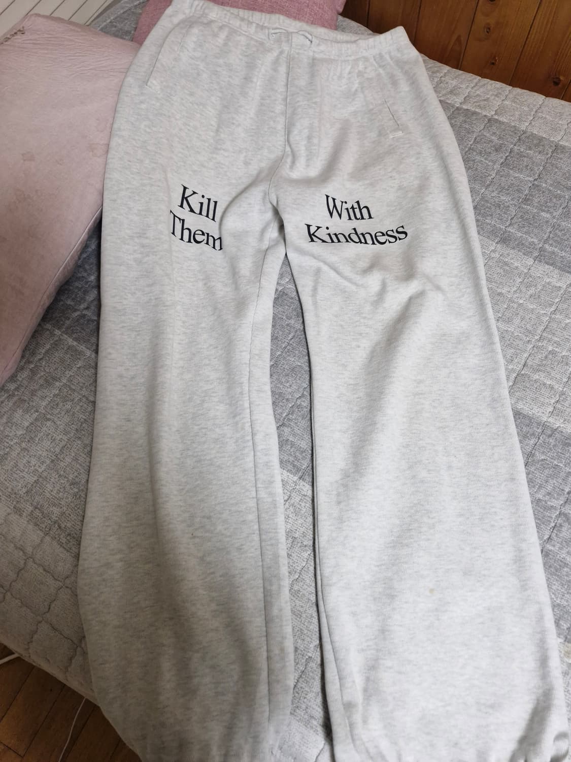 배드블러드 킬뎀조거팬츠 아이보리 상품이미지5