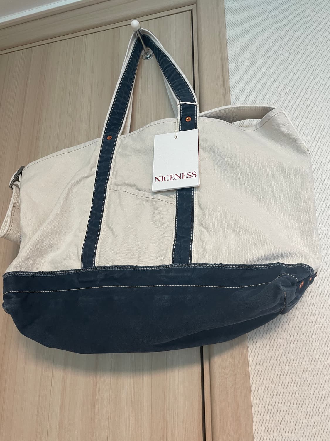26ss Niceness l.lesh natural navy 상품이미지3