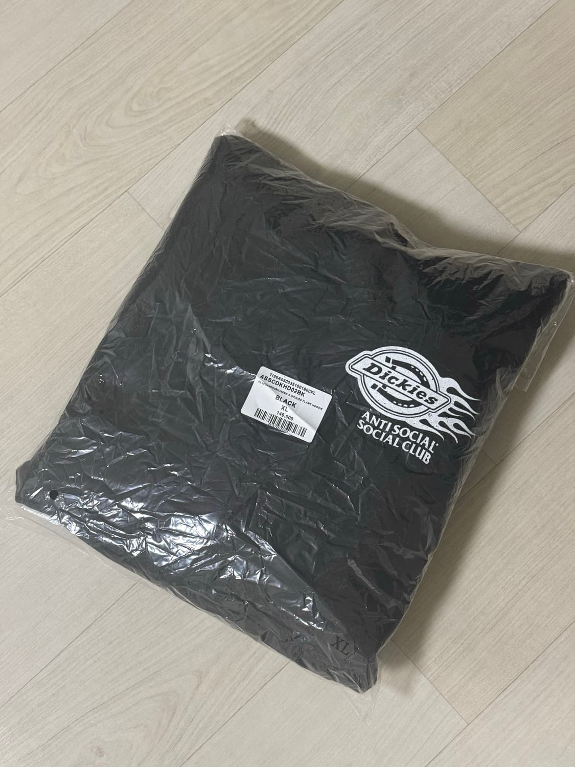 안티 소셜 소셜 클럽 x 디키즈 후드 블랙 XL 상품이미지2