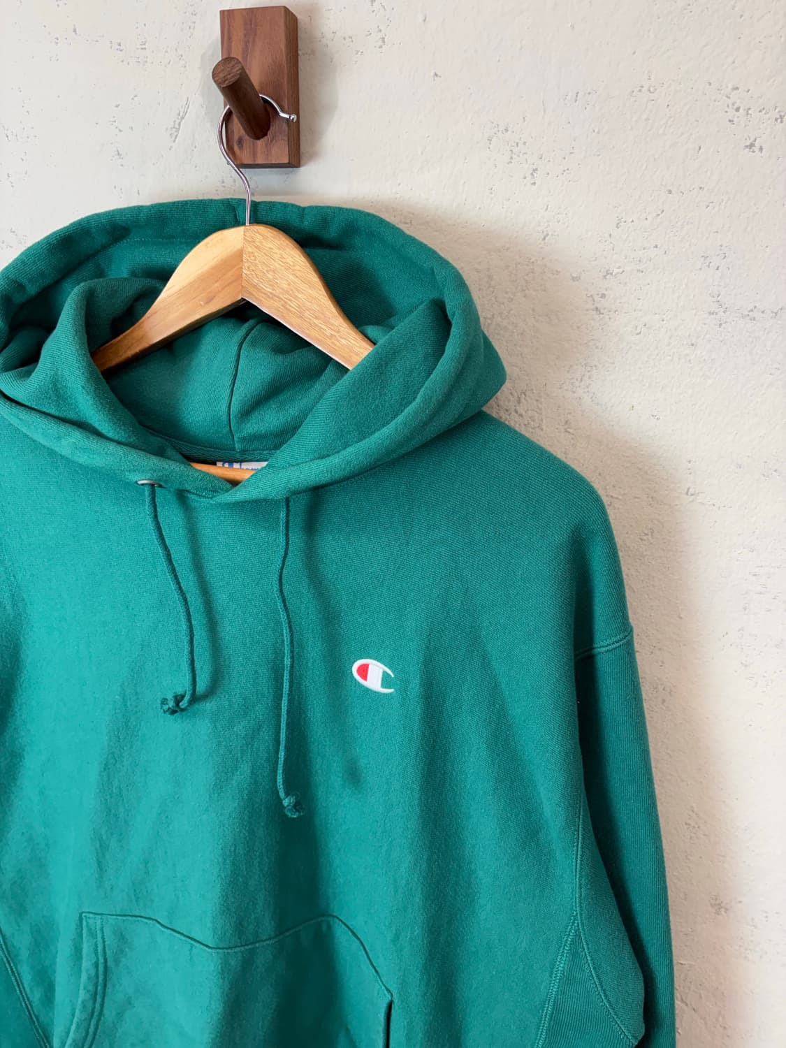 챔피온 리버스위브 후드티 그린 상품이미지4