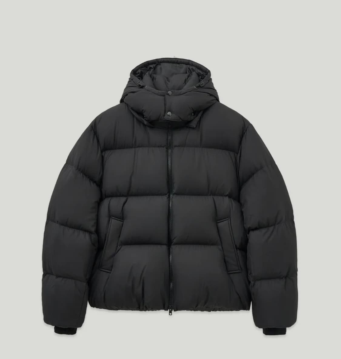 글로우 후디 덕 다운 푸퍼 자켓 블랙 상품이미지1
