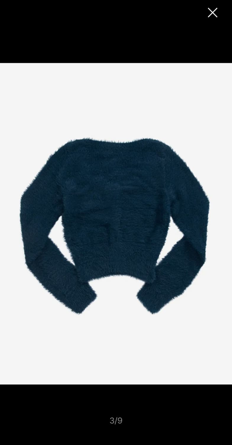 NIA HAIRY CARDIGAN / BLUE-GREEN 상품이미지3