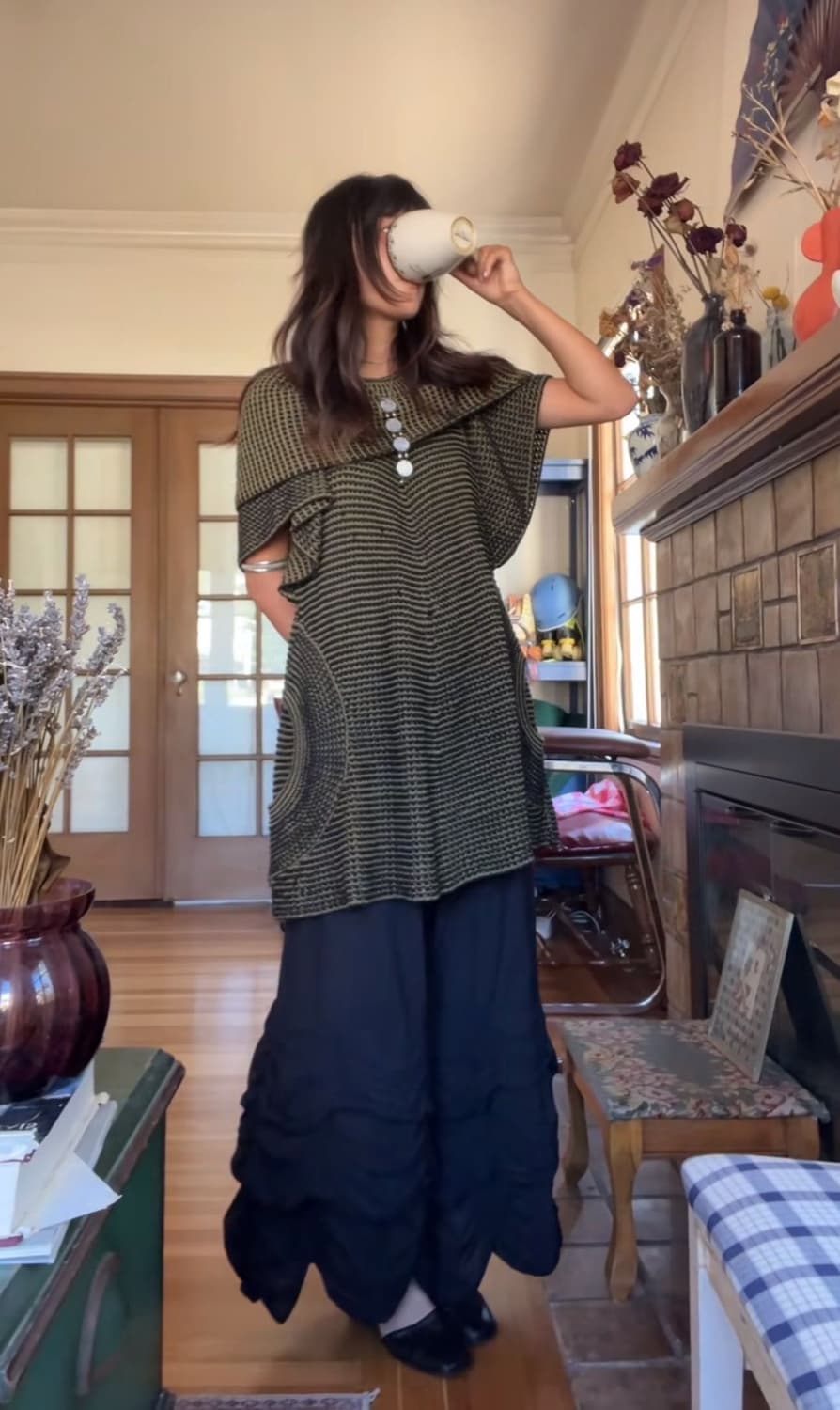 Vintage Button Ballon Skirt 상품이미지1