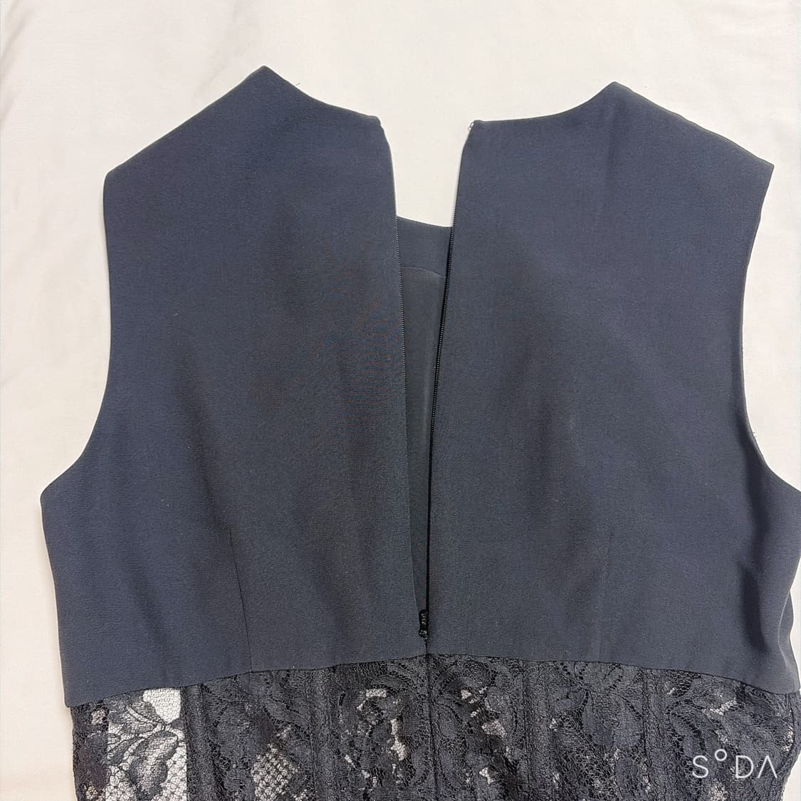 알렉산더맥퀸 블랙 레이스 포인트 나시 원피스 44 상품이미지6