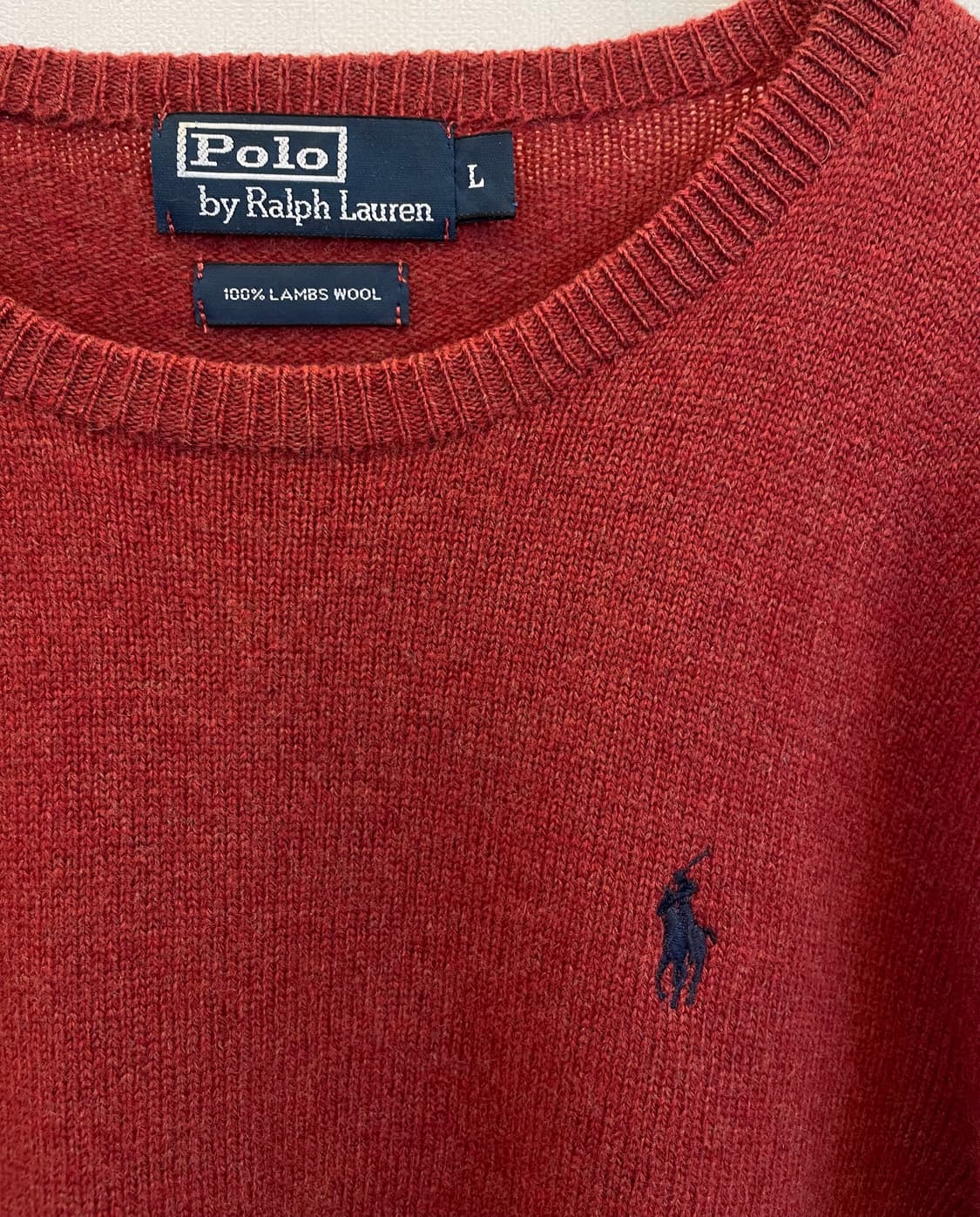 정품 폴로랄프로렌 램스울 니트 L (드라이완료) 램스울100% 폴로니트  상품이미지2