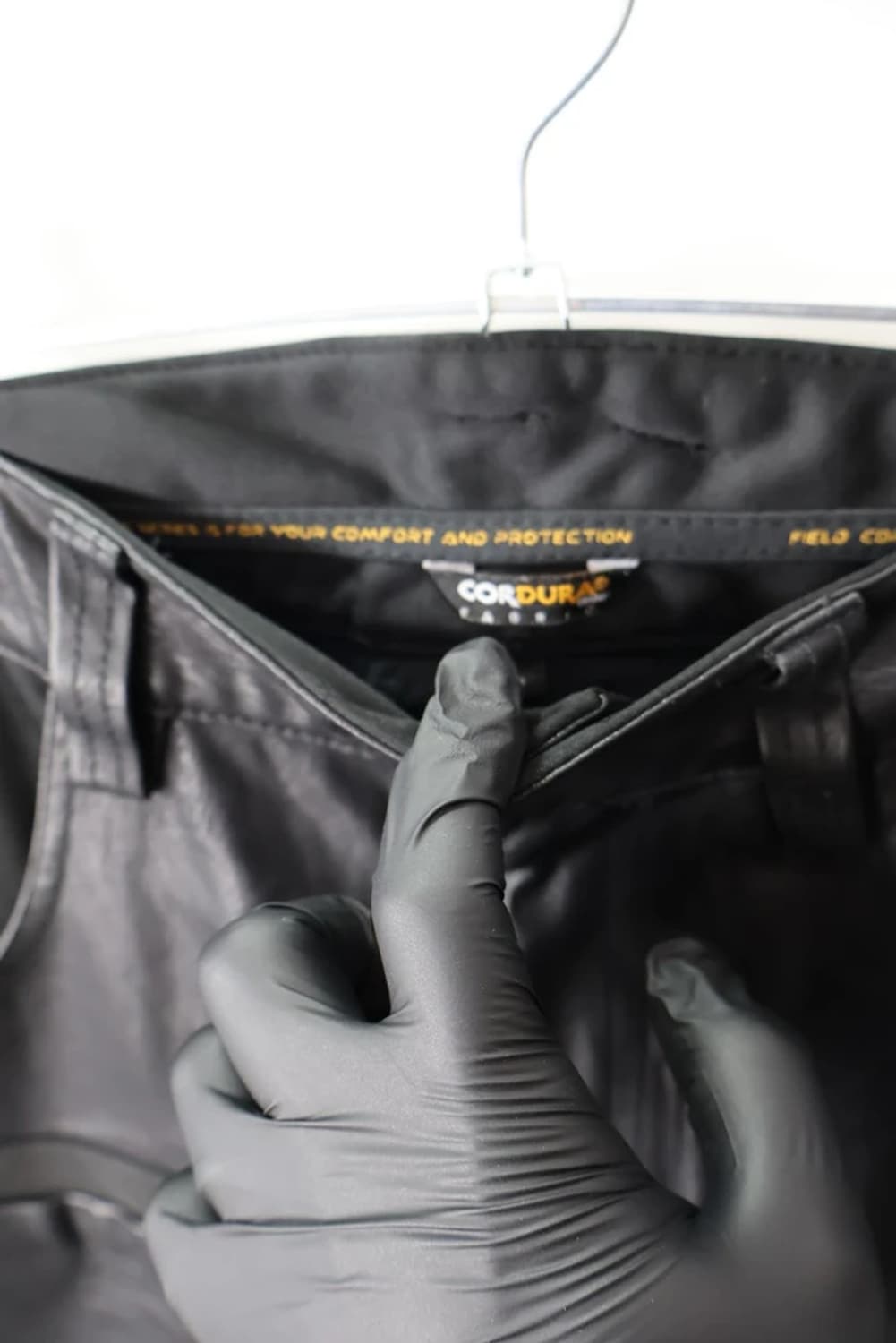 코듀라 레더 믹스 모토 팬츠 상품이미지8