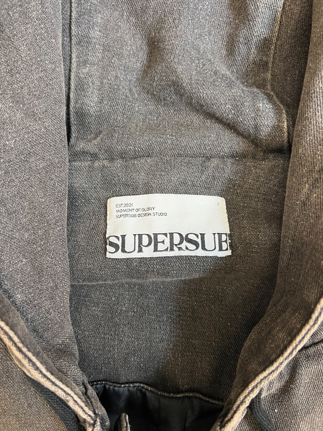 슈퍼서브 워싱 크롭 데님 자켓 [M] 상품이미지5