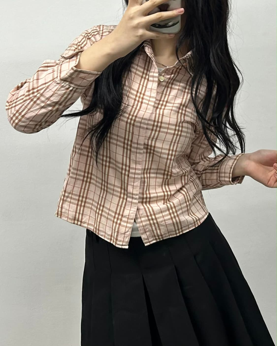 [M] 버버리 런던 핑크 노바체크 셔츠 상품이미지1