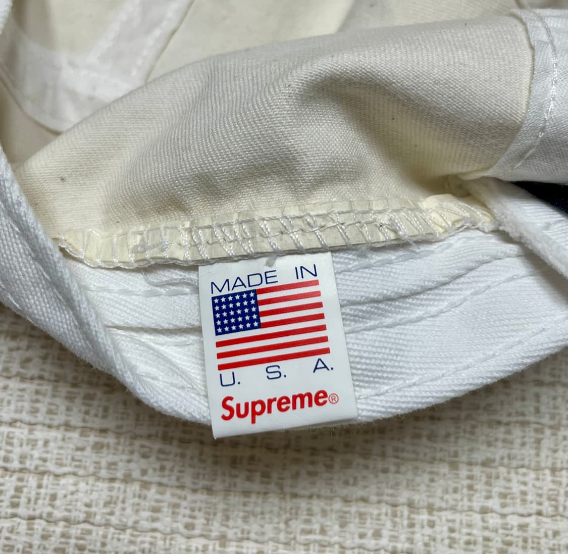 슈프림 캠프캡 화이트 상품이미지4