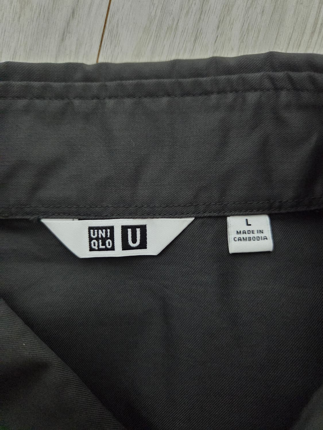 유니클로u 유틸리티 오버셔츠 다크그레이 L 상품이미지3