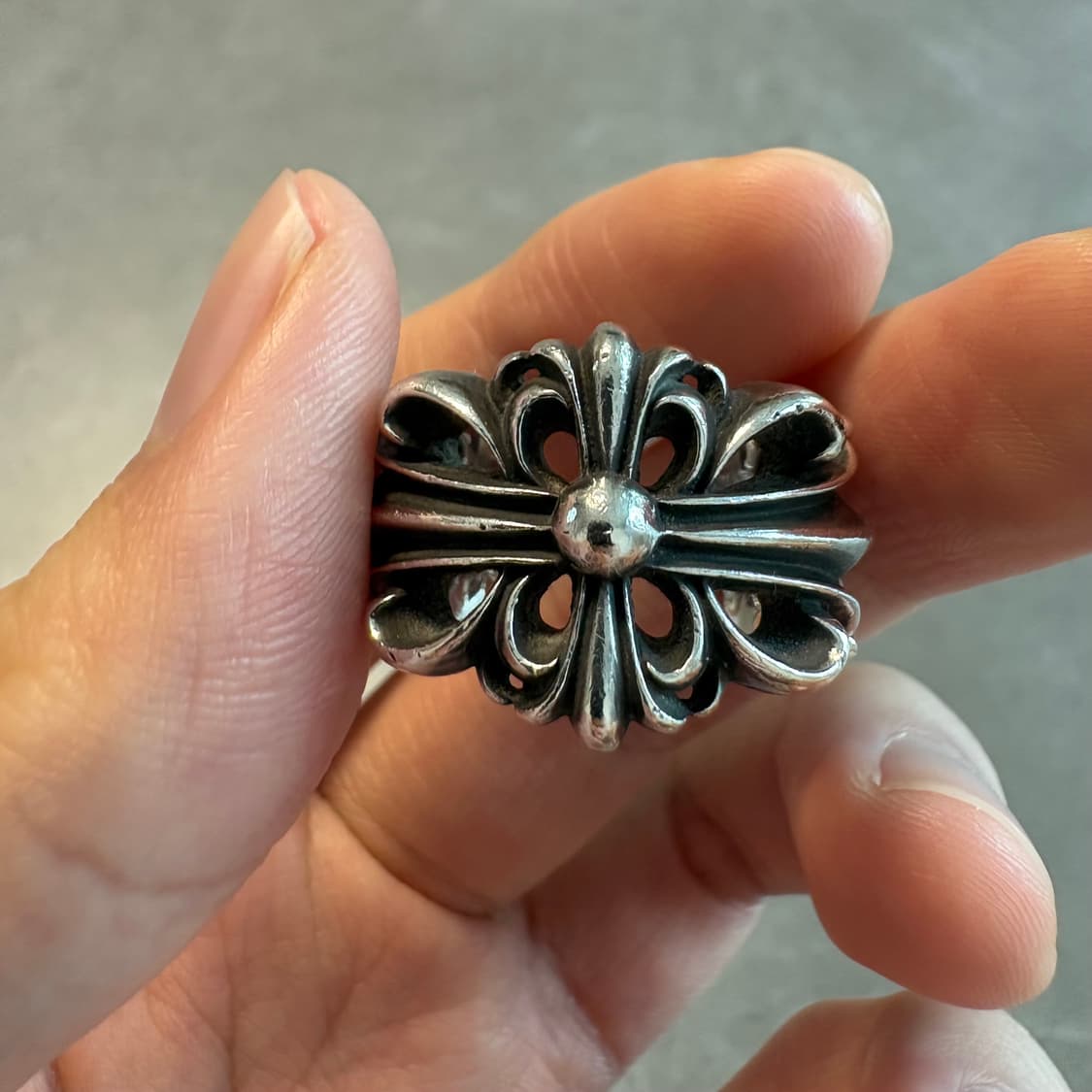 크롬하츠 더블 플로랄 링 us 10.5 반지 상품이미지2